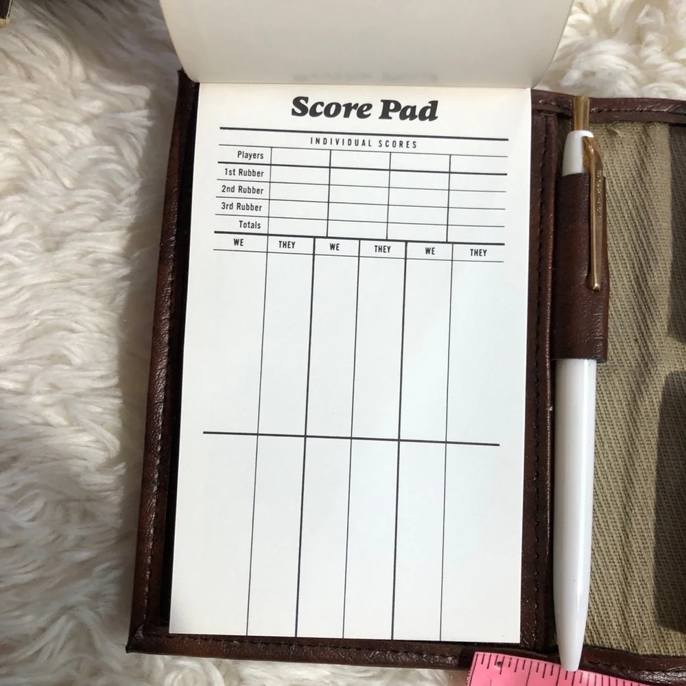 Vintage Rolfs Playing Card Set with Score Pad and pen